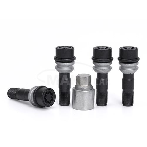 Pojistné šrouby M15x1,25x49 SICUSTAR BVNMB49 černé kulová R14, klíč 17 (2)