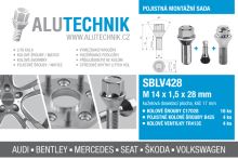 Pojistná mont.sada SBLV428 (šrouby C17D28 16x, pojistné B425 4x, ventil TR413C 4x) (7162)