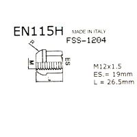 Pojistné matice M12x1,5 SICUSTAR EN115H (STARLOCK AC1C/E) kulová R12, zavřená, klíč 19 (5421)