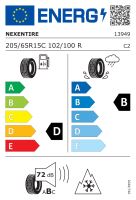 205/65R15 102/100R, Nexen, WINGUARD WT1,TL C 6PR M+S 3PMSF D,B,B,72 -dB (1)