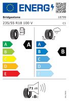 235/55R18 100V, Bridgestone, TURANZA T005,TL ENL,Audi A,B,B,71 -dB (1)
