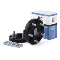Rozšiřovací podložky 20mm 5/127-71,5 (matice M14x1,5)(SCC 14876BW) černý elox 2ks Rozšiřovací podložky 20mm 5/127-71,5 (matice M14x1,5)(SCC 14876BW) černý elox 2ks