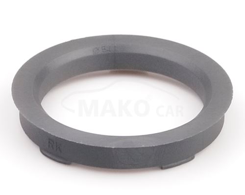 Kroužek vymezovací 67,0 / 54,1 (FZ71), plast, stříbrná, přesah kužele 3mm (9239)