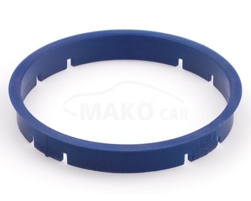Kroužek vymezovací 73,0 / 71,6 (FZ59), plast, modrá, přesah kužele 4mm (9341)