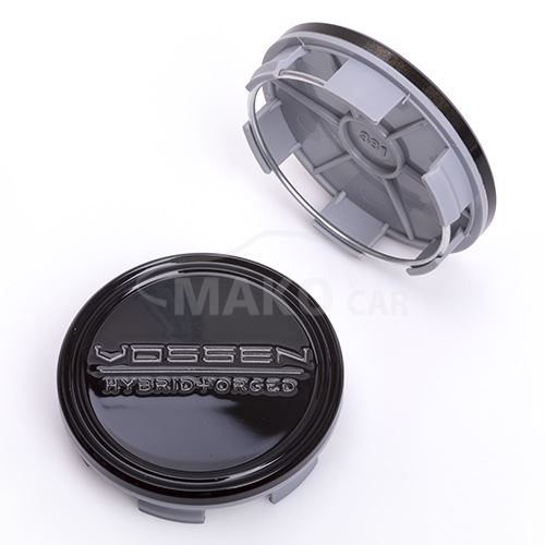 krytka průměr 59/64mm (vnitřní,vnější) Vossen, černá lesklá, kovová, úchyt 5mm