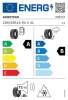 205/55R16 94V, Goodyear, VECTOR 4SEASONS G3,TL XL M+S 3PMSF EVR,OE Peugeot A,B,B,72 -dB (1)