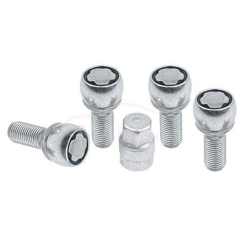 Pojistné šrouby M14x1,5x27 SICUBLOC AN527 (FLOWERLOCK B54/D) kulová R13, klíč 17