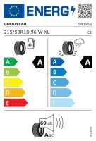 215/50R18 96W, Goodyear, EAGLE F1 (ASYMMETRIC) 5,TL XL EVR A,A,A,69 -dB (1)