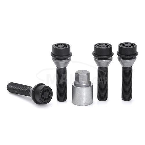 Pojistné šrouby M14x1,25x50 SICUSTAR BVN750VK černé pohyblivý kužel, klíč 17