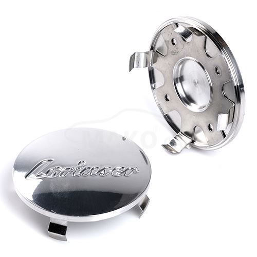 krytka průměr 69/75mm(vnitřní,vnější) Lorinser chrom stříbrná, úchyt 6mm (1)