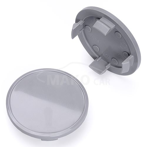 Krytka průměr 56/66mm(vnitřní,vnější) plast šedá bez loga Volkswagen (V66G), úchyt 4mm