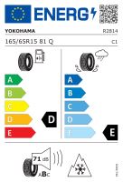 165/65R15 81Q, Yokohama, ICE GUARD IG60,TL M+S 3PMSF D,E,B,71 -dB (1)