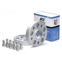 Rozšiřovací podložky 20mm 5/120-74,1 (šrouby M14x1,25)(SCC 13286BE elox, ocel. závit) 2ks