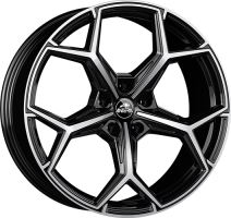 9,5x20 5/114,3 ET45 Antera A101; piano black diamond, kužel, průměr 64,1 (850kg)