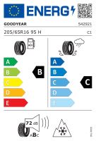 205/65R16 95H, Goodyear, ULTRA GRIP 8 PERFORMANCE,TL M+S 3PMSF,OE BMW B,C,B,72 -dB (1)