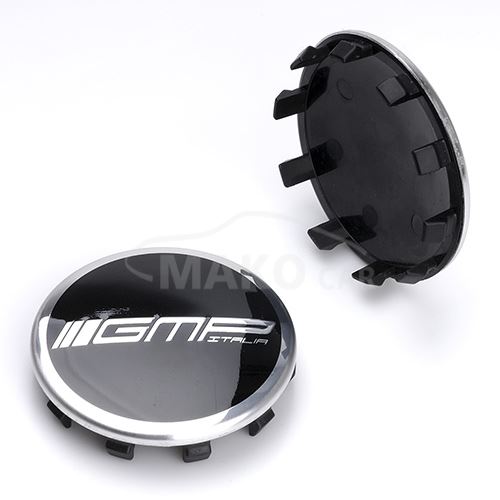 krytka průměr 58/60mm(vnitřní,vnější) GMP C30, plast, černé lesklé logo, úchyt 2mm (2)