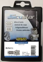 Pojistné šrouby M14x1,5x31 SICUSTAR BVN431 (STARLOCK C/E BLK) černé kužel, klíč 17 (4221)