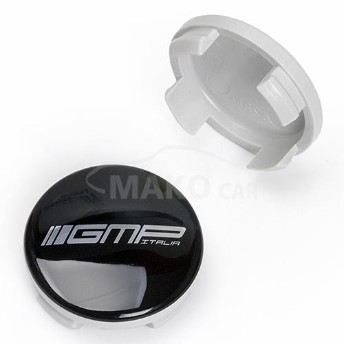 Krytka průměr 51/54,5mm(vnitřní,vnější) plast šedá, logo GMP (F3)(C.336), úchyt 3mm