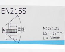 Pojistné matice M12x1,25 SICUSTAR EN215S (STARLOCK RA/E) kužel, zavřená, klíč 19 (9387)