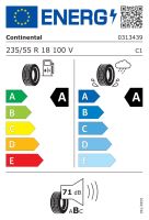 235/55R18 100V, Continental, ECO CONTACT 6,TL A,A,B,71 -dB (1)