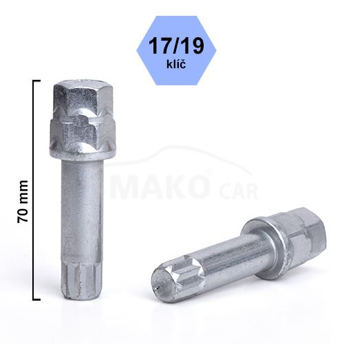 Klíč na kolové šrouby (matice) s vnitřním mnohohranem (CSTL17/19), hlava klíče 17/19mm (1)