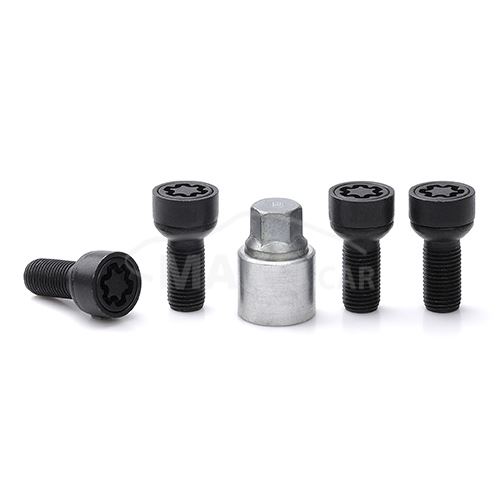 Pojistné šrouby M14x1,5x28 SICUSTAR BVN528R14 (STARLOCK SZAM/E BLK) kulová R14, klíč 17