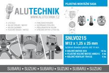 Pojistná mont.sada SNLVO215 (matice D23 16x, pojistné AMO215 4x, ventil TR413C 4x) (7174)