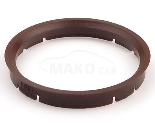 Kroužek vymezovací 73,0 / 66,6 (FZ54), plast, hnědá, přesah kužele 4mm (9330)