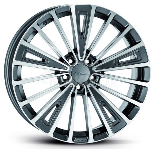 8,5x20 5/112 ET44 Lorinser RS12; titan s leštěnou čelní plochou, kulová R14, průměr 82mm