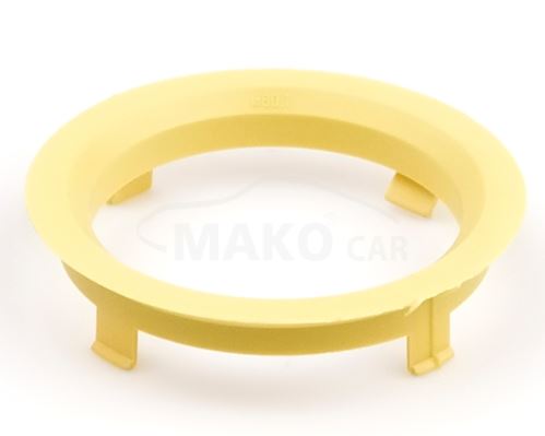 Kroužek vymezovací 70,1 / 60,1 (Z1418), plast, žlutá, přesah kužele 7mm (9005)