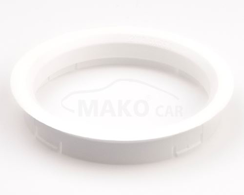 Kroužek vymezovací 72,5 / 65,1 (R18), plast, bílá, přesah kužele 6mm (9265)