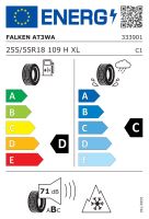 255/55R18 109H, Falken, WILD PEAK A/T AT3WA,TL XL M+S 3PMSF D,C,B,71 -dB (1)