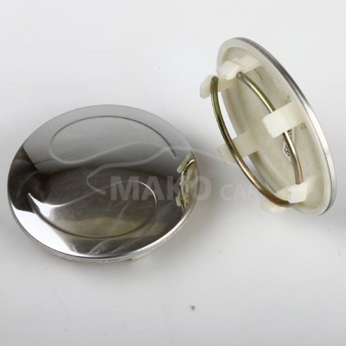 krytka průměr 56/69mm (vnitřní,vnější) 2CV RE-01,plast, chromová, úchyt 3mm (1)