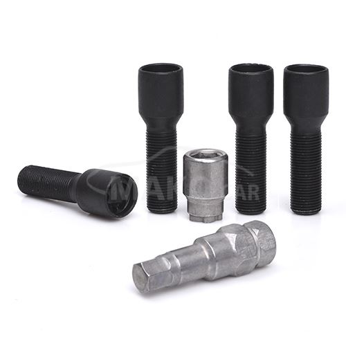 Pojistné šrouby M14x1,25x40 SICUTUNE BVT740 černé kužel, klíč 17/19