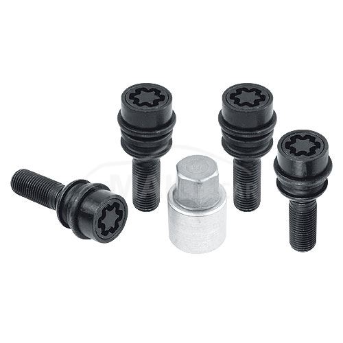 Pojistné šrouby M14x1,5x36 SICUSTAR BVN536RSR14 (STARLOCK PP14/E BLK) kulová R14, klíč 19