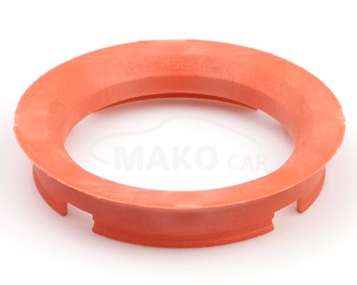 Kroužek vymezovací 72,9 / 58,1 (AP729581), plast, červená, přesah kužele 6mm (9036)