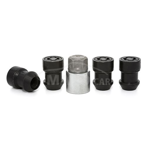 Pojistné matice M14x1,5 STARLOCK BEN415TESLA2(DCH3/E BLK) kužel,černá, klíč 21, výška 37mm
