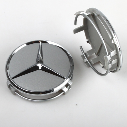 Krytka průměr 69/75mm(vnitřní,vnější) Mercedes original (B66470202) stříbrná, chrom hvězda