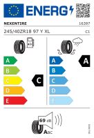 245/40R18 97Y, Nexen, N'FERA SPORT,TL XL RPB ZR C,A,B,72 -dB (1)