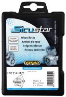 Pojistné matice M12x1,5 SICUSTAR EN115GM21 kužel, otevřená, klíč 21 (8359)