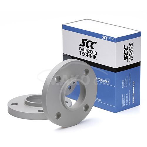 Rozšiřovací podložky 10mm 4/108-63,4 (SCC 12132E šedý elox)(A=13mm B=4,5mm viz nákres) 2ks (2)