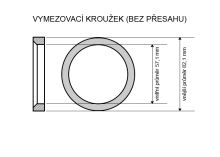 Kroužek vymezovací 82,1 / 57,1 (ZR820571A8), hliník, modrá, bez osazení (1)