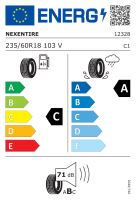235/60R18 103V, Nexen, N'FERA RU1,TL RPB C,A,B,71 -dB (1)