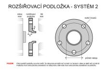 Rozšiřovací podložky 15mm 5/130-71,6 (SCC 12199)(A=14mm B=0,5mm viz nákres) 2ks