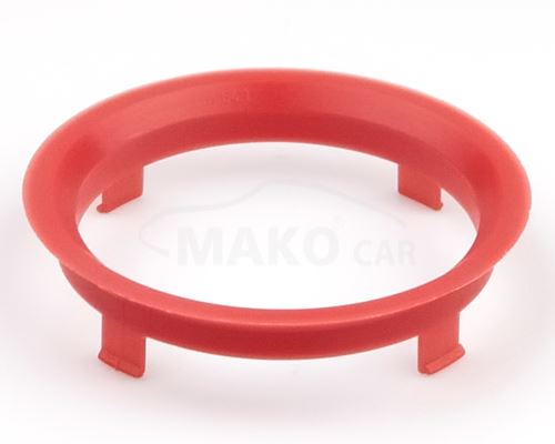 Kroužek vymezovací 70,1 / 64,1 (Z1340), plast, červená, přesah kužele 7mm (9007)