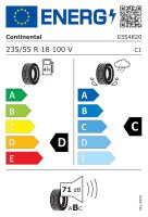 235/55R18 100V, Continental, CROSSCONTACT ATR,TL M+S FR D,C,B,71 -dB (1)