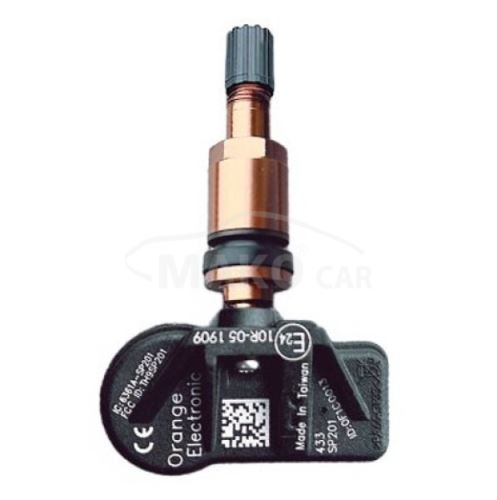 TPMS senzor ORANGE (SP201BZ-BRONZE) EU 433MHz, ventilek hliníkový elox bronzový