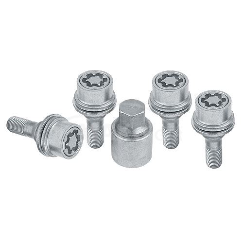 Pojistné šrouby M12x1,25x56 SICUSTAR VNPC56 (STARLOCK CP5/E) plochá s podložkou, klíč 17
