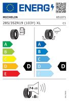 285/35R19 103Y, Michelin, PILOT SPORT CUP 2 R,TL XL ZR,Mercedes D,D,B,74 -dB (1)